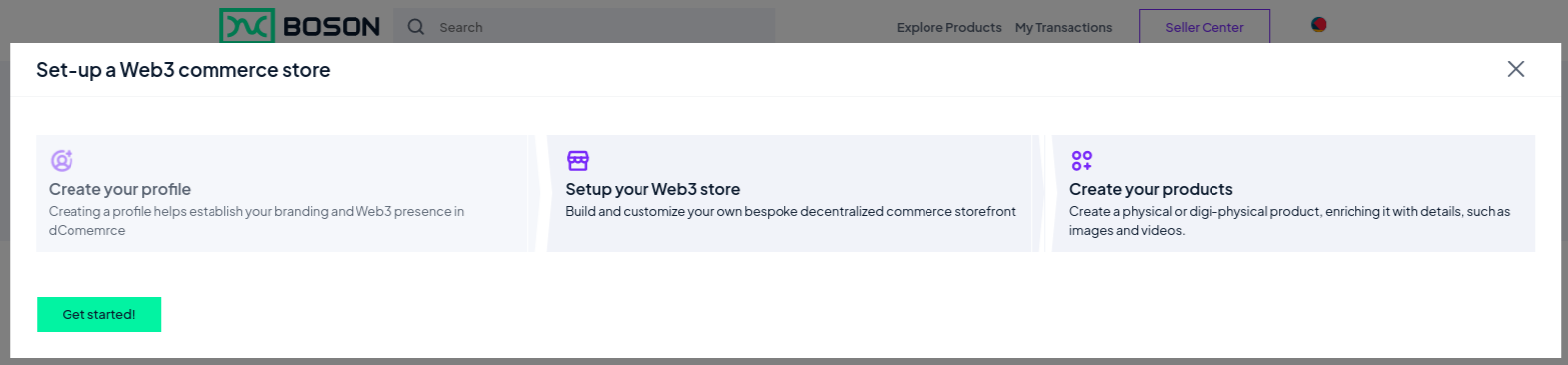 Creating Store steps