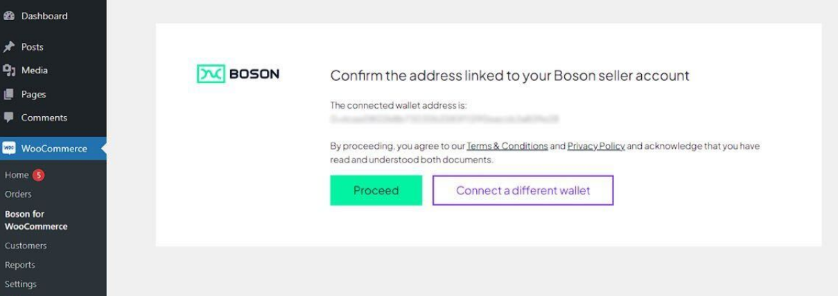 Confirm address